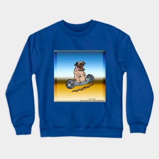 Rockin Rollin Pug Crewneck Sweatshirt